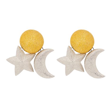 dior star and moon earrings|galons Dior earrings.